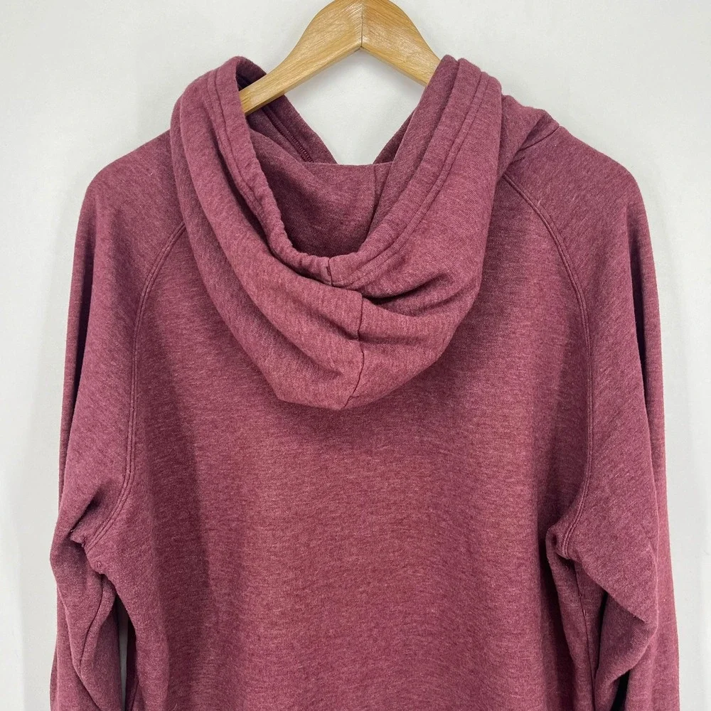 The North Face Mens XXL Burgundy Heathered Pullover Logo Hoodie